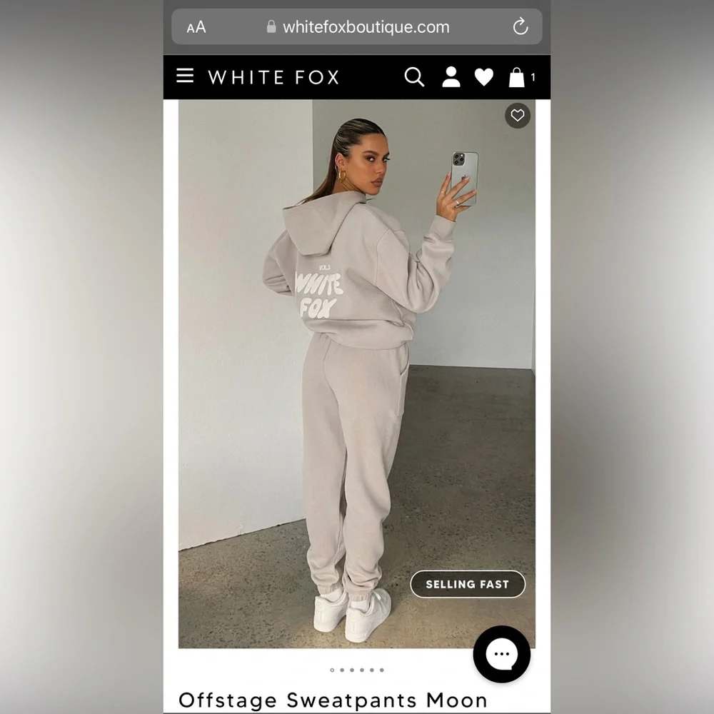 NWT White Fox Boutique Offstage Sweatpants Moon VOL.3 in size Small - Picture 8 of 11